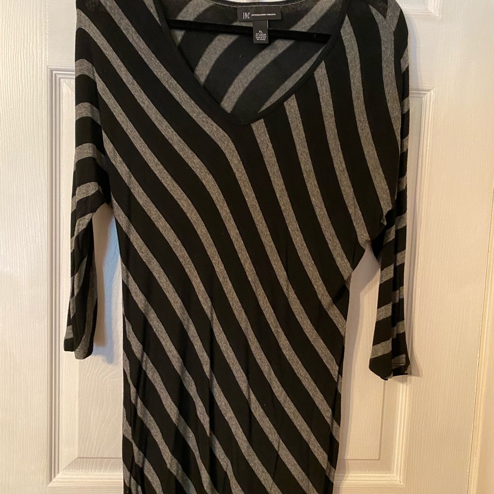 Black and gray tunic